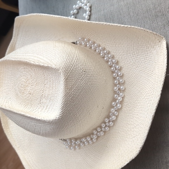 Gladys Tamez Millinery x Revolve Pearl Cowboy Hat - Picture 2 of 2